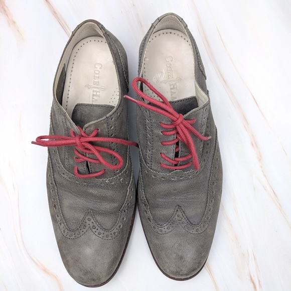 Cole Haan Other - Cole Haan Oxford Nike Air red laces 8 & 1/2"